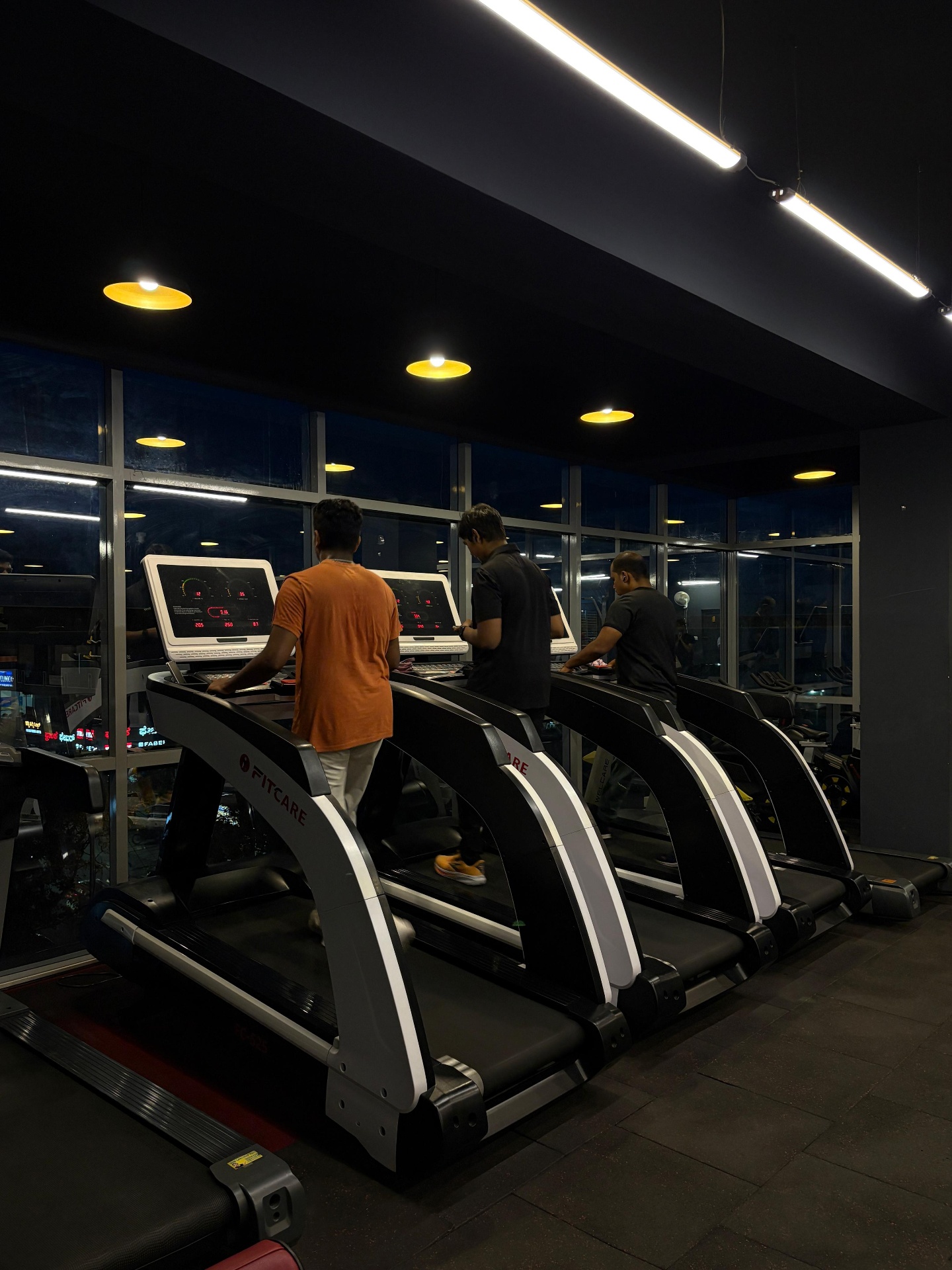 Treadmill row at BVD Fitness