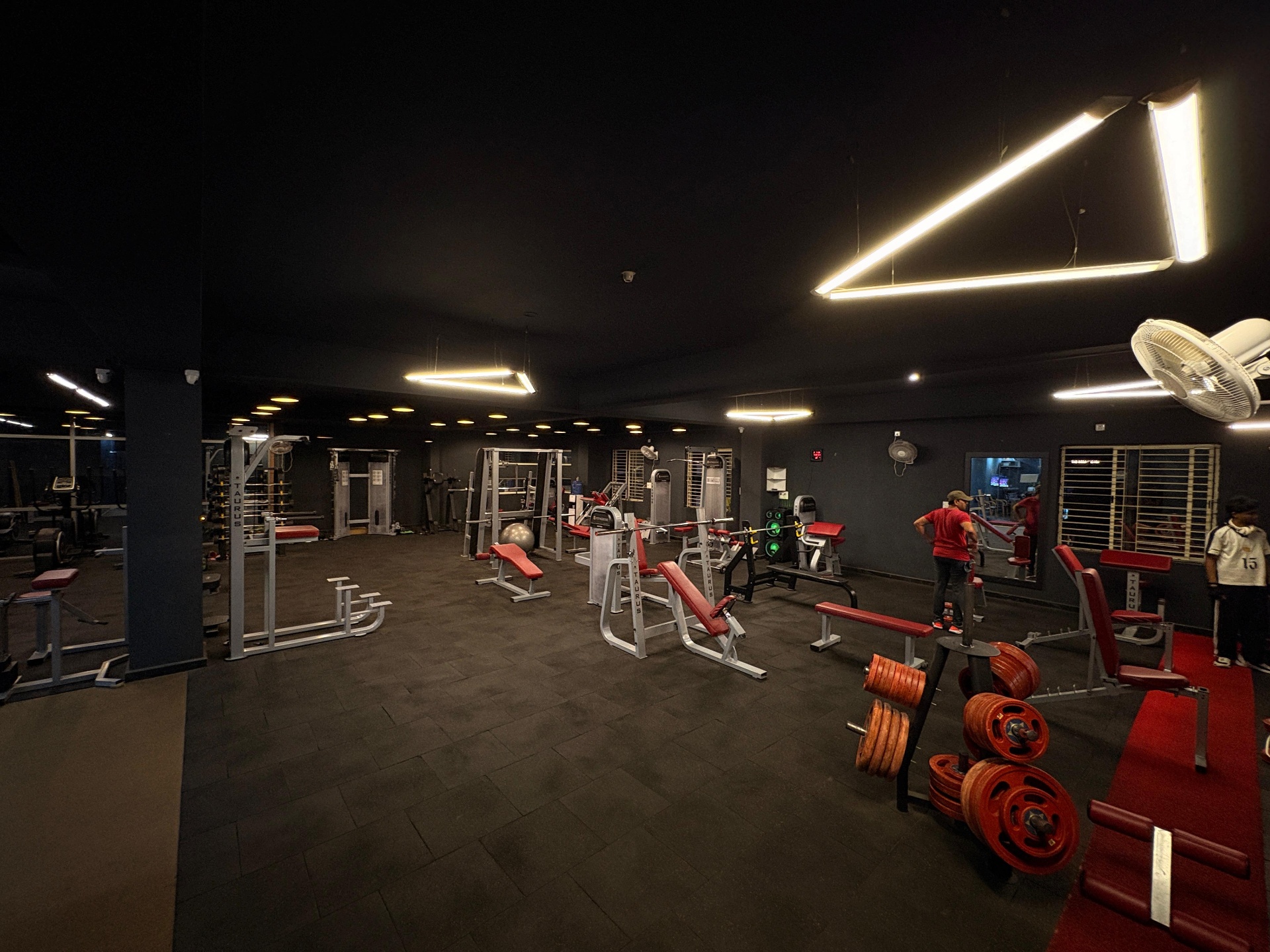 BVD Fitness main training floor with taurus benches and racks